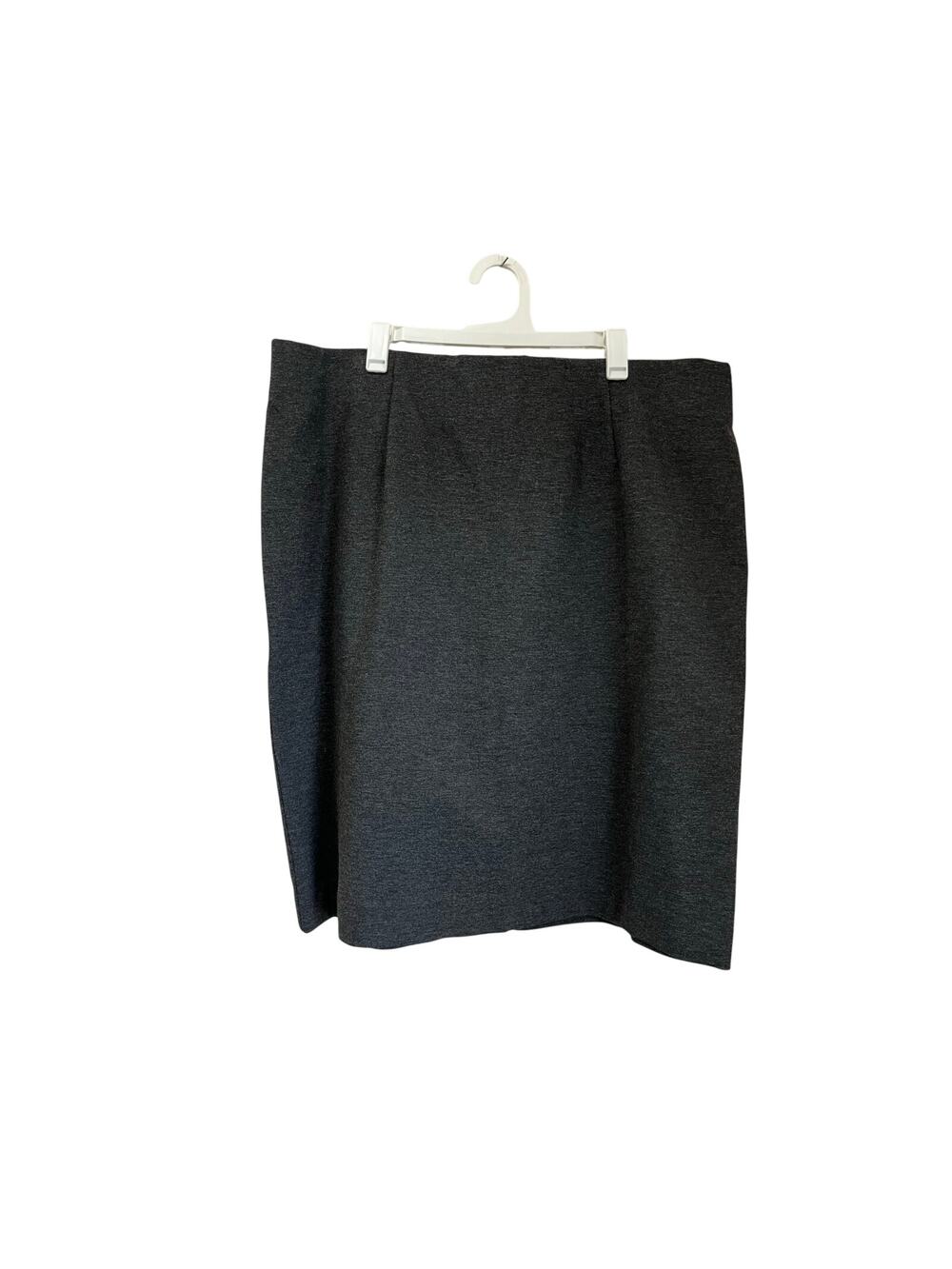 J. Jill Ponte Knit Pencil Skirt Size Large Gray Stretch Workwear